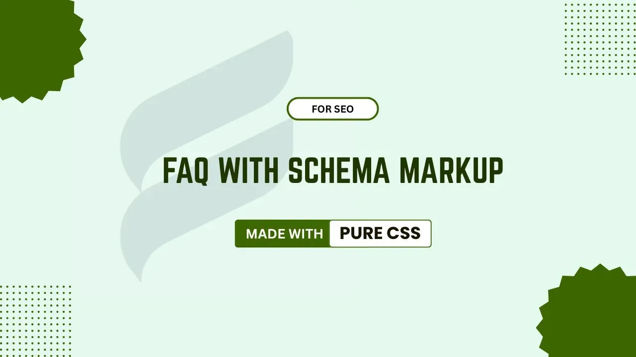 How to Build a Pure CSS FAQ Accordion with FAQPage Schema Markup