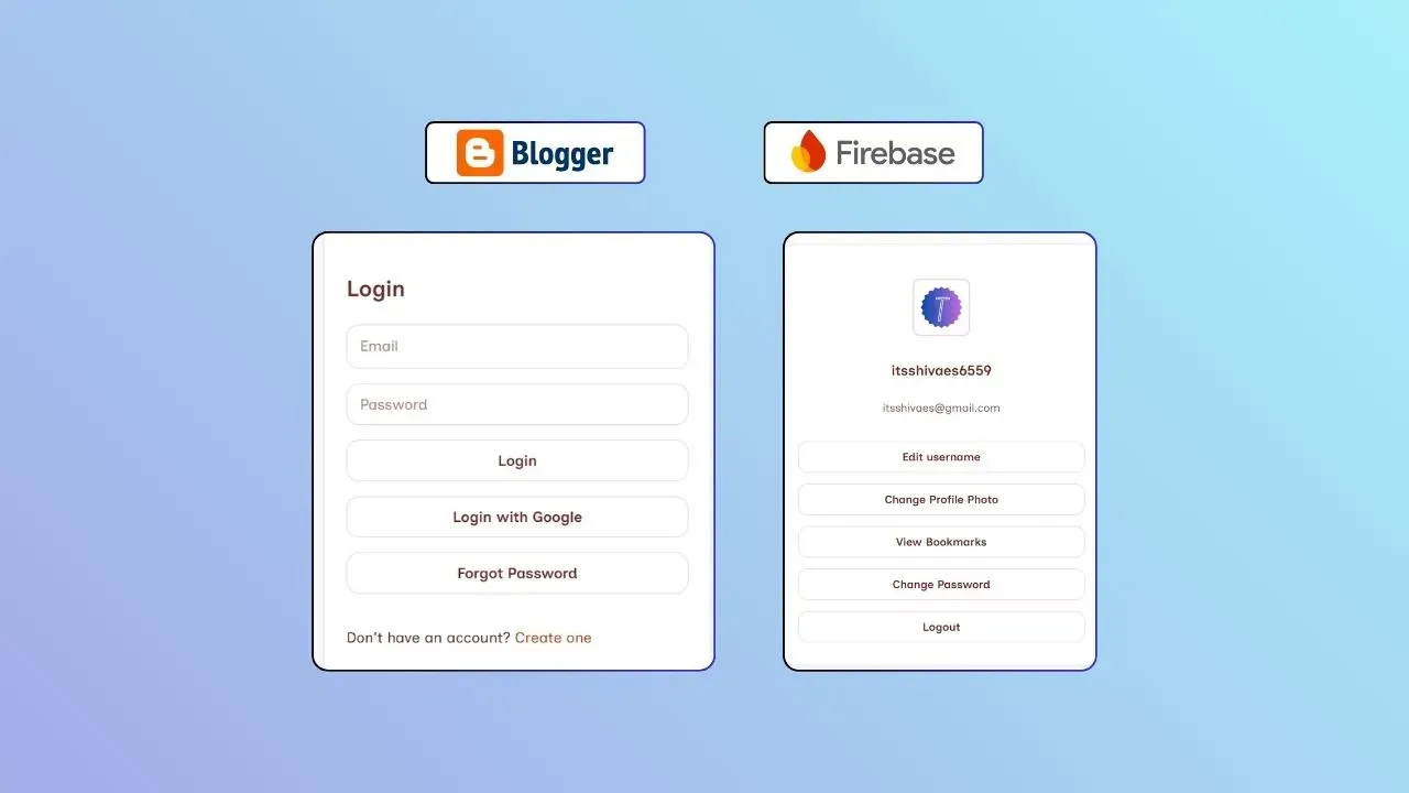 How to Add Login and Signup in Blogger Using Firebase