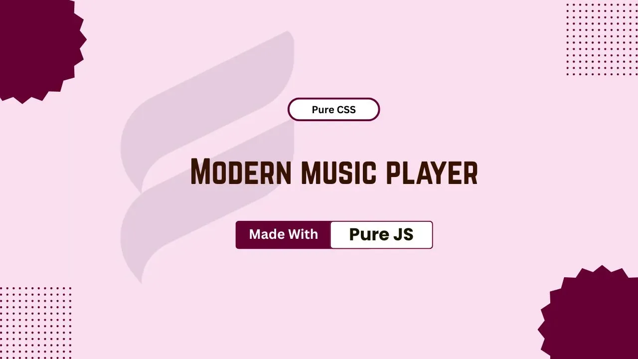 How to Add a Modern Music Player in Your Website Using Pure CSS & JavaScript